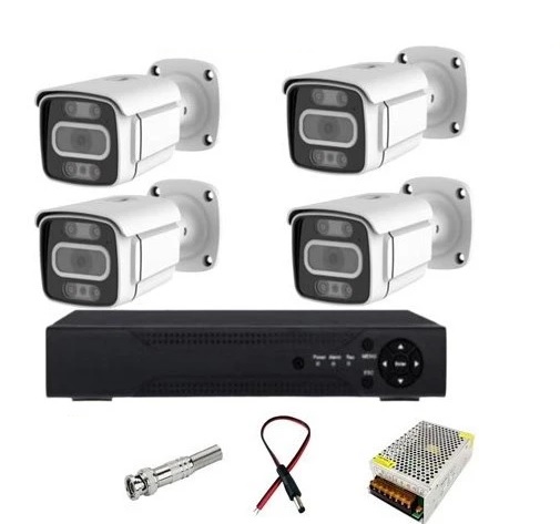 پکیج  دوربین مداربسته ۴ عددی مناسب برای باغ و کارخانه ها