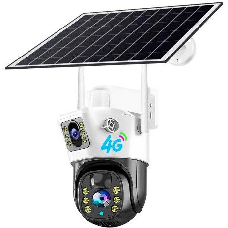 دوربین خورشیدی دو لنز چرخشی سیمکارتی 4G-LTE