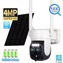 دوربین سولار دو لنز 10X زوم اپتیکال سیمکارتی مدل TP2 بدون محدودیت در اپراتور با سرعت بالا (O-KAMPRO)سرور داخلی